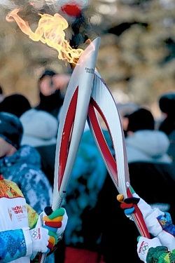 Эстафета Олимпийского огня в Тюмени
