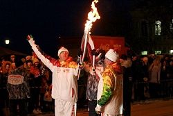 Эстафета Олимпийского огня в Тюмени