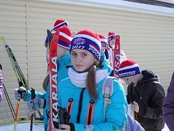 Гимназисты вышли на «Лыжню России»