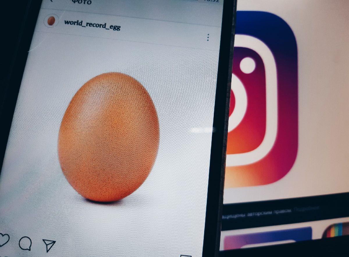 Знаменитое фото яйца в инстаграм