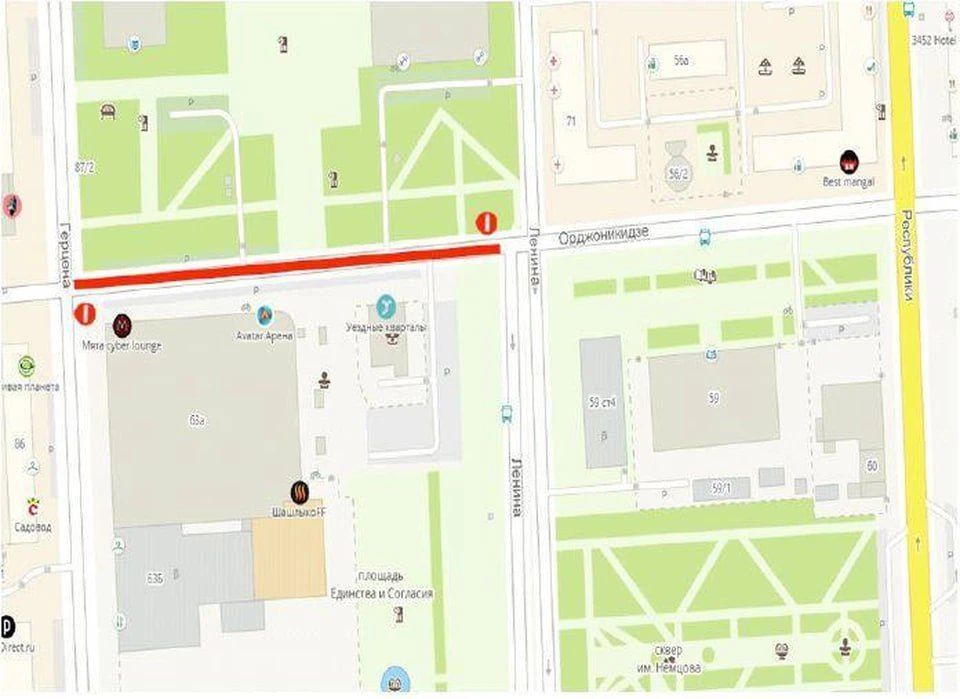 В Тюмени 18 марта на несколько часов перекроют улицу Орджоникидзе схема23у4к56н556е4к3у2.jpg
