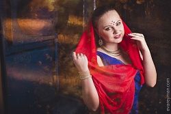 Фотосессия участниц "Королева ТюмГАСУ" в индийском стиле